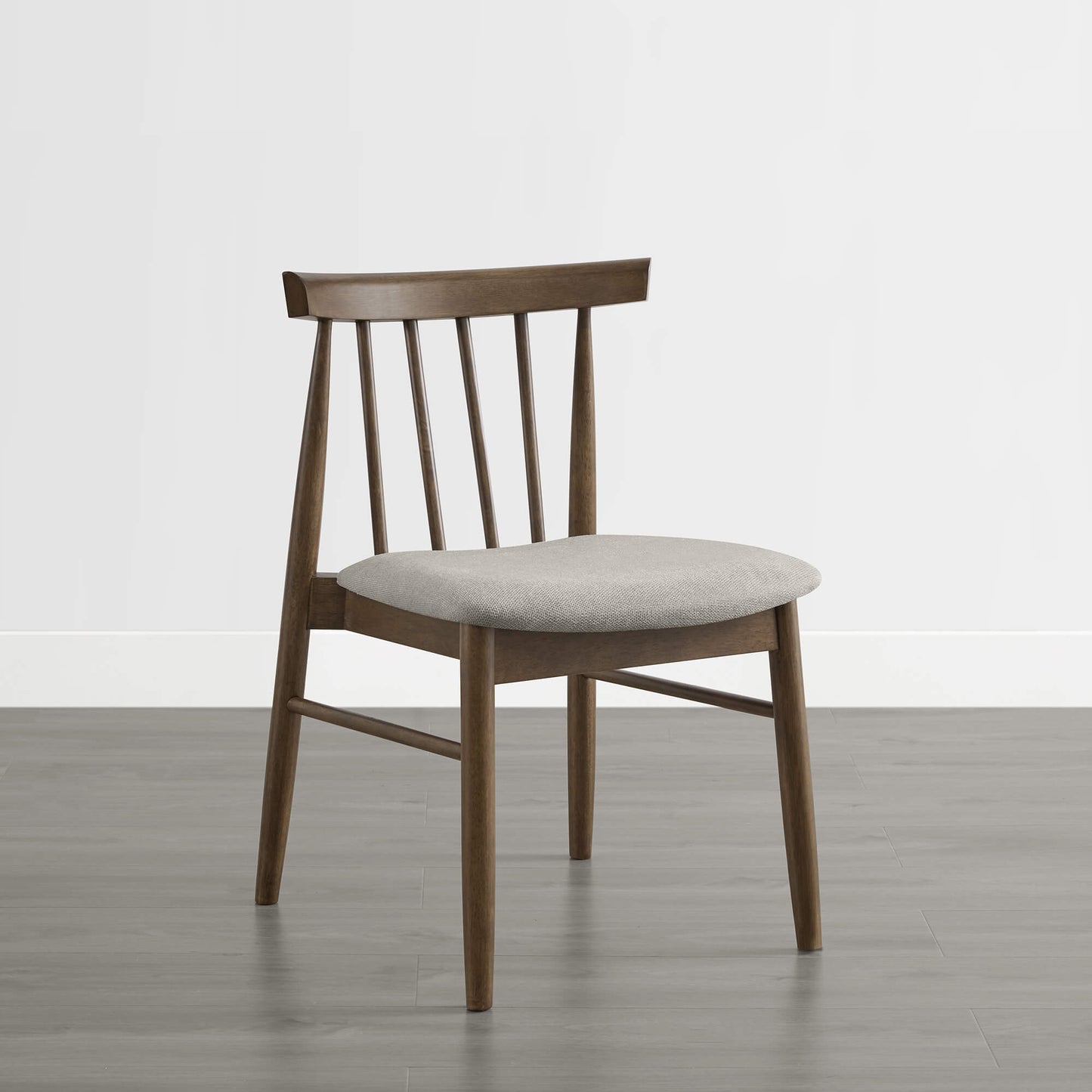 Mid-century Windsor Solid Wood Dining Chair Set of 2