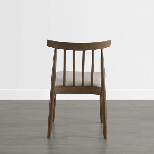 Mid-century Windsor Solid Wood Dining Chair Set of 2