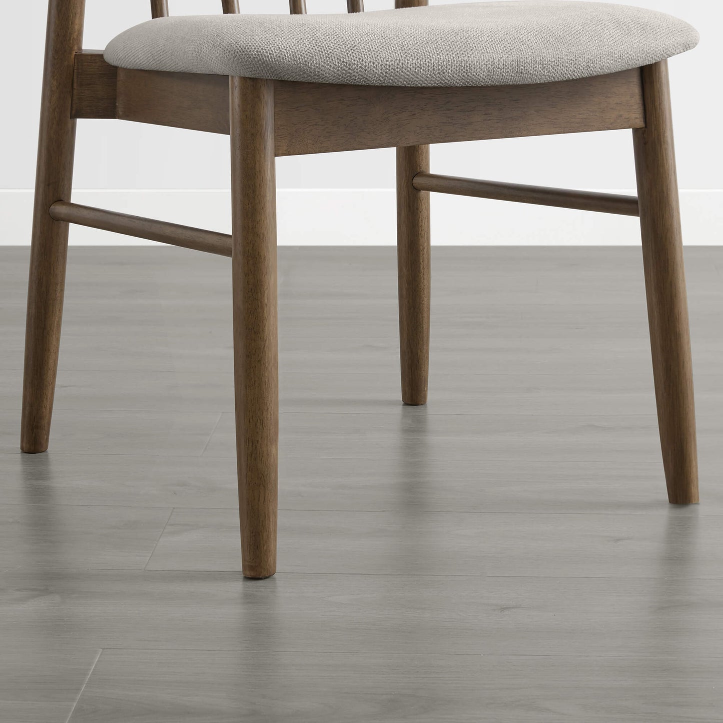 Mid-century Windsor Solid Wood Dining Chair Set of 2