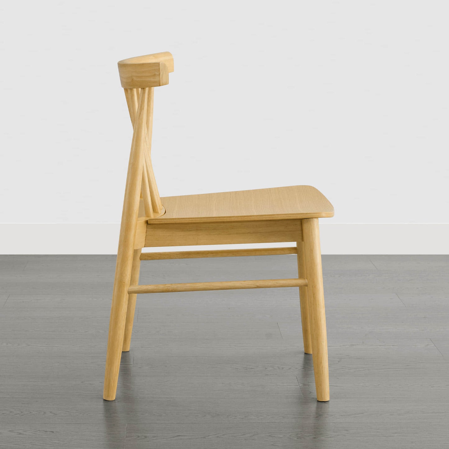 Mid-century Windsor Solid Wood Dining Chair Set of 2