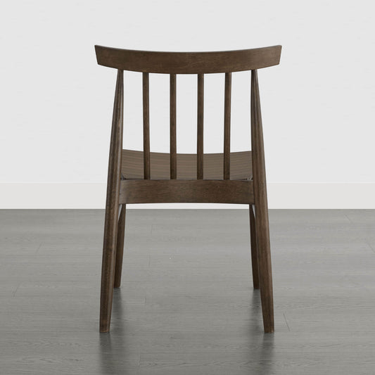 Mid-century Windsor Solid Wood Dining Chair Set of 2