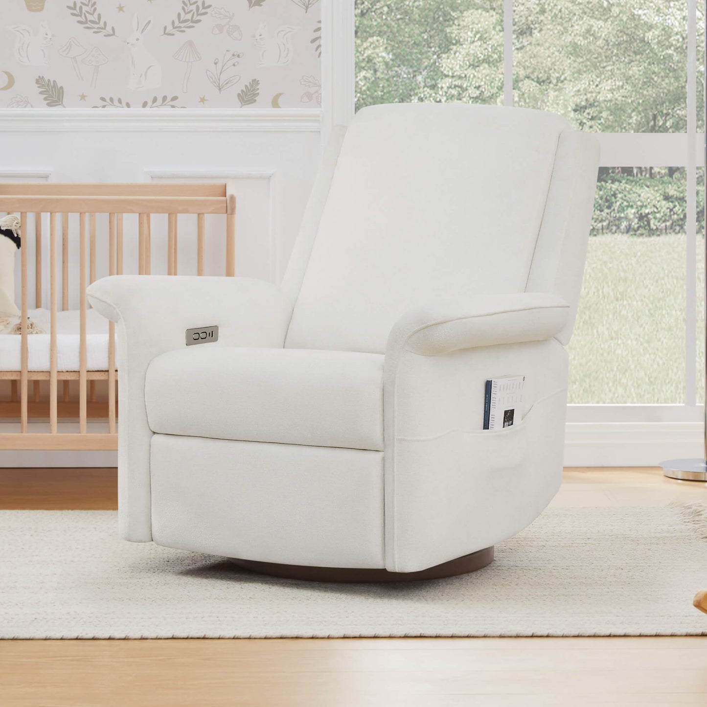 Mila Power Swivel Glider Recliner with Plush Upholstery