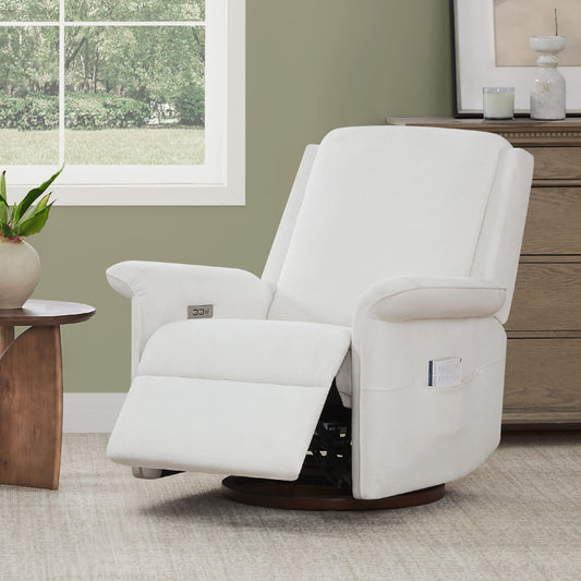 Mila Power Swivel Glider Recliner with Plush Upholstery