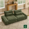 Minimalist Chenille 2-Seater Sofa with Adjustable Backrest
