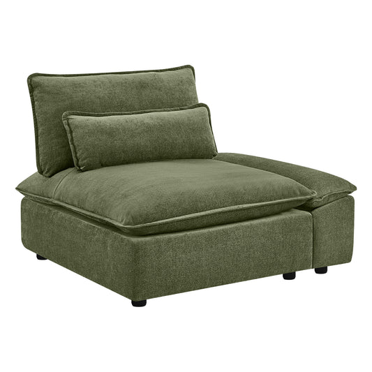Minimalist Chenille 3-Seater Modular Sofa with Adjustable Backrest