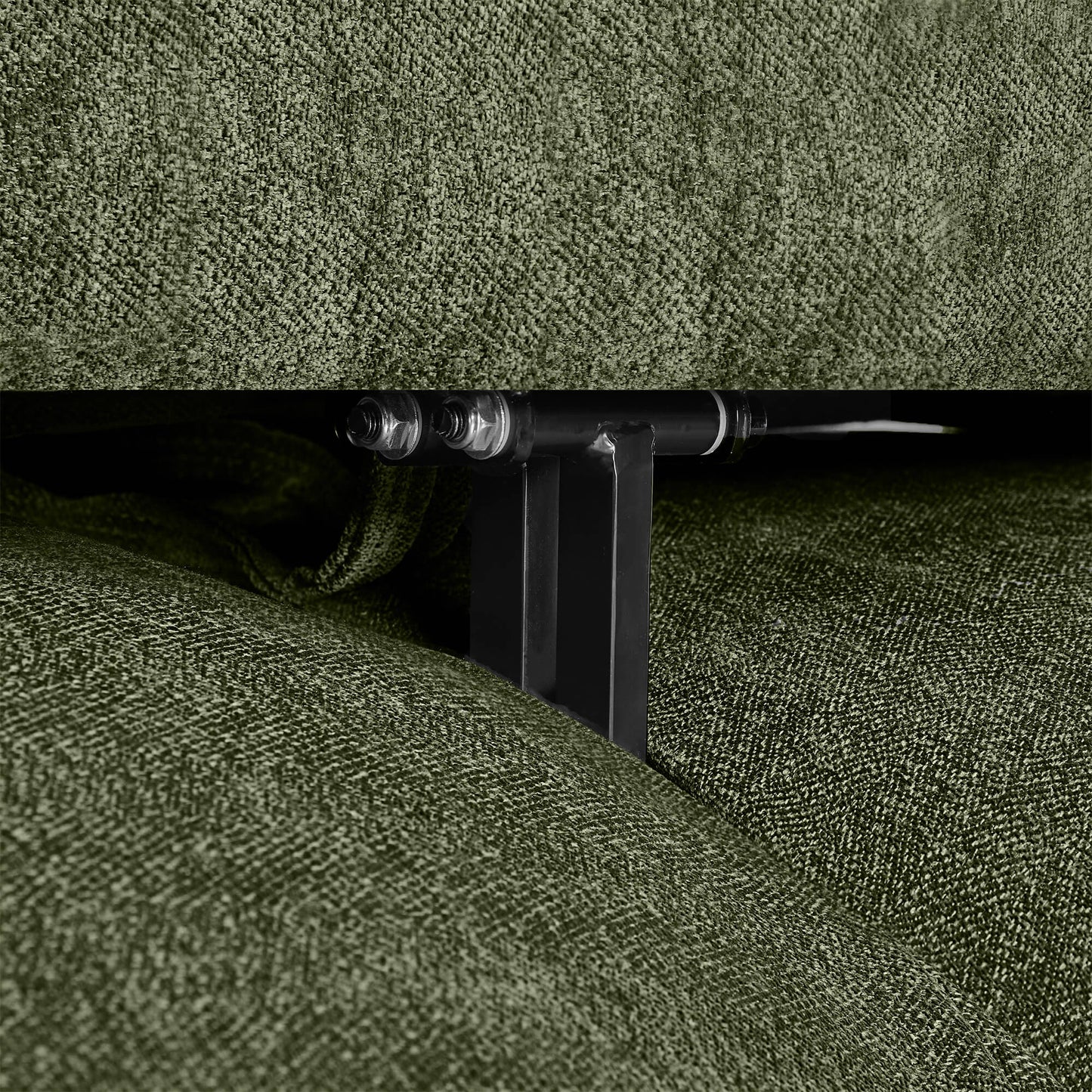Minimalist Chenille 3-Seater Modular Sofa with Adjustable Backrest