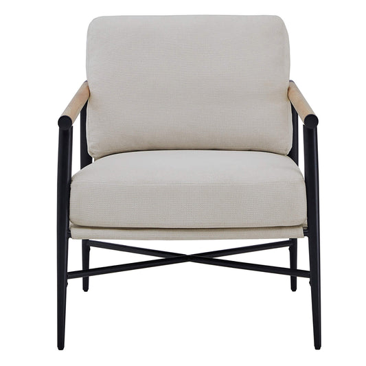 Modern Accent Chair in Elegant Velvet Upholstery
