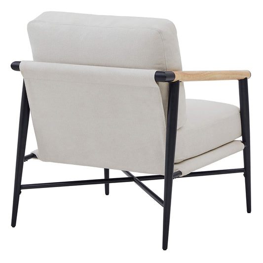 Modern Accent Chair in Elegant Velvet Upholstery