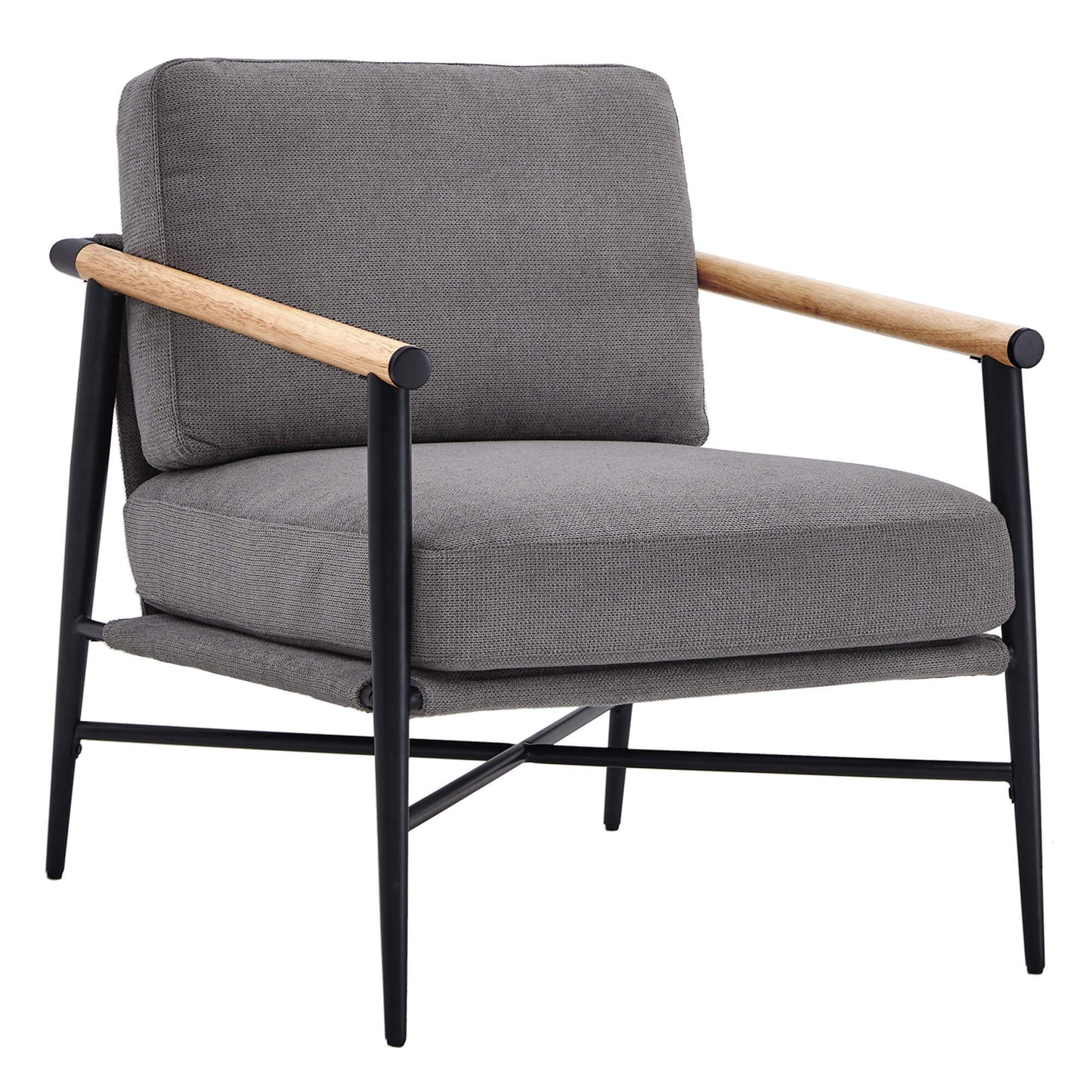Modern Accent Chair in Elegant Velvet Upholstery
