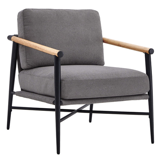 Modern Accent Chair in Elegant Velvet Upholstery