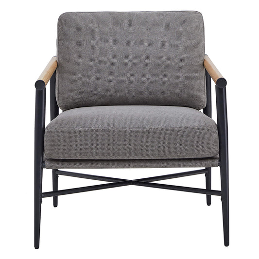 Modern Accent Chair in Elegant Velvet Upholstery