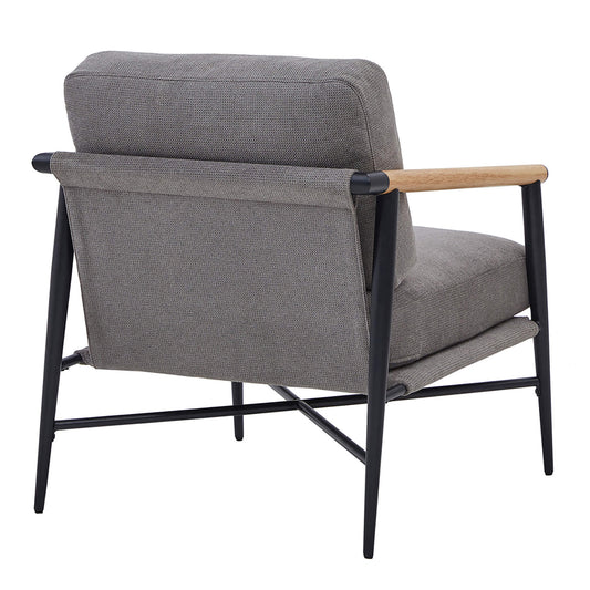 Modern Accent Chair in Elegant Velvet Upholstery