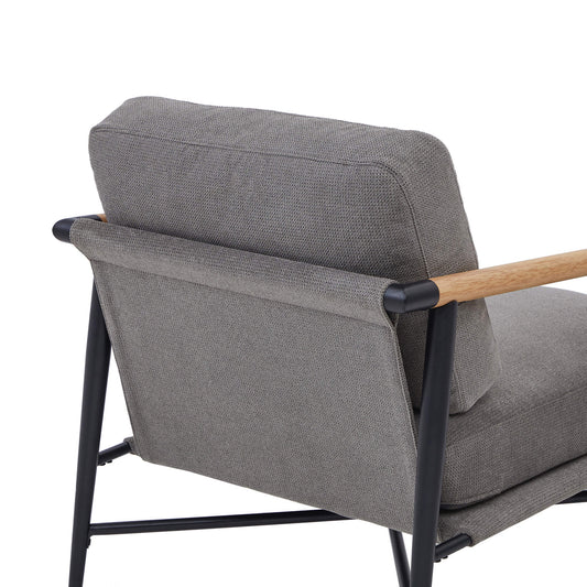 Modern Accent Chair in Elegant Velvet Upholstery