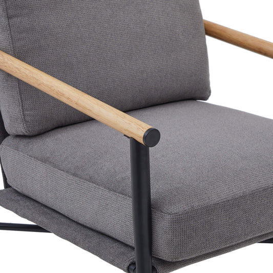 Modern Accent Chair in Elegant Velvet Upholstery