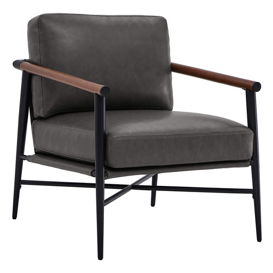 Modern Accent Chair in Elegant Velvet Upholstery