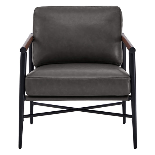 Modern Accent Chair in Elegant Velvet Upholstery