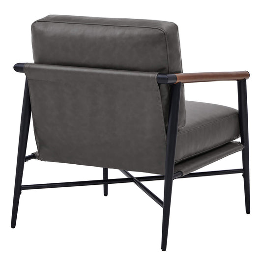 Modern Accent Chair in Elegant Velvet Upholstery