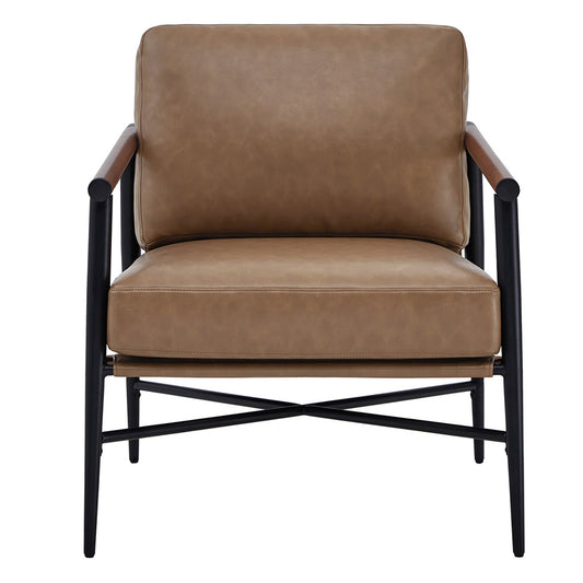 Modern Accent Chair in Elegant Velvet Upholstery