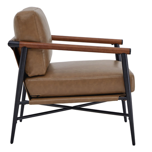 Modern Accent Chair in Elegant Velvet Upholstery