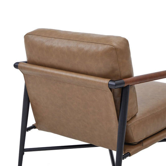 Modern Accent Chair in Elegant Velvet Upholstery