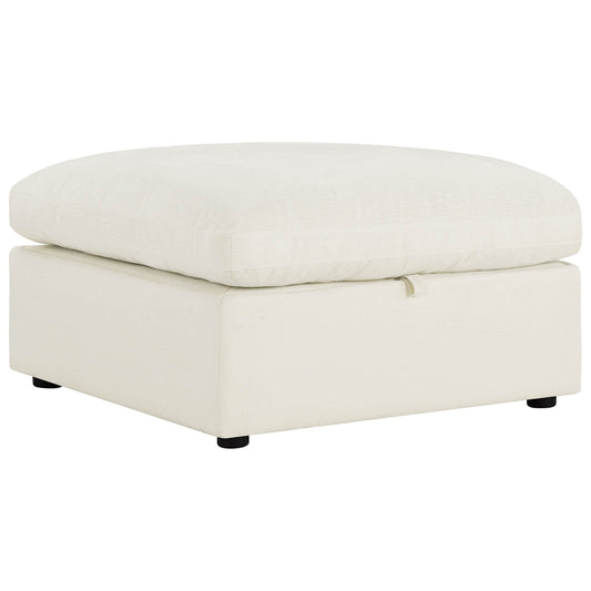 Modern Chenille Sofa Ottoman with Cozy Upholstery