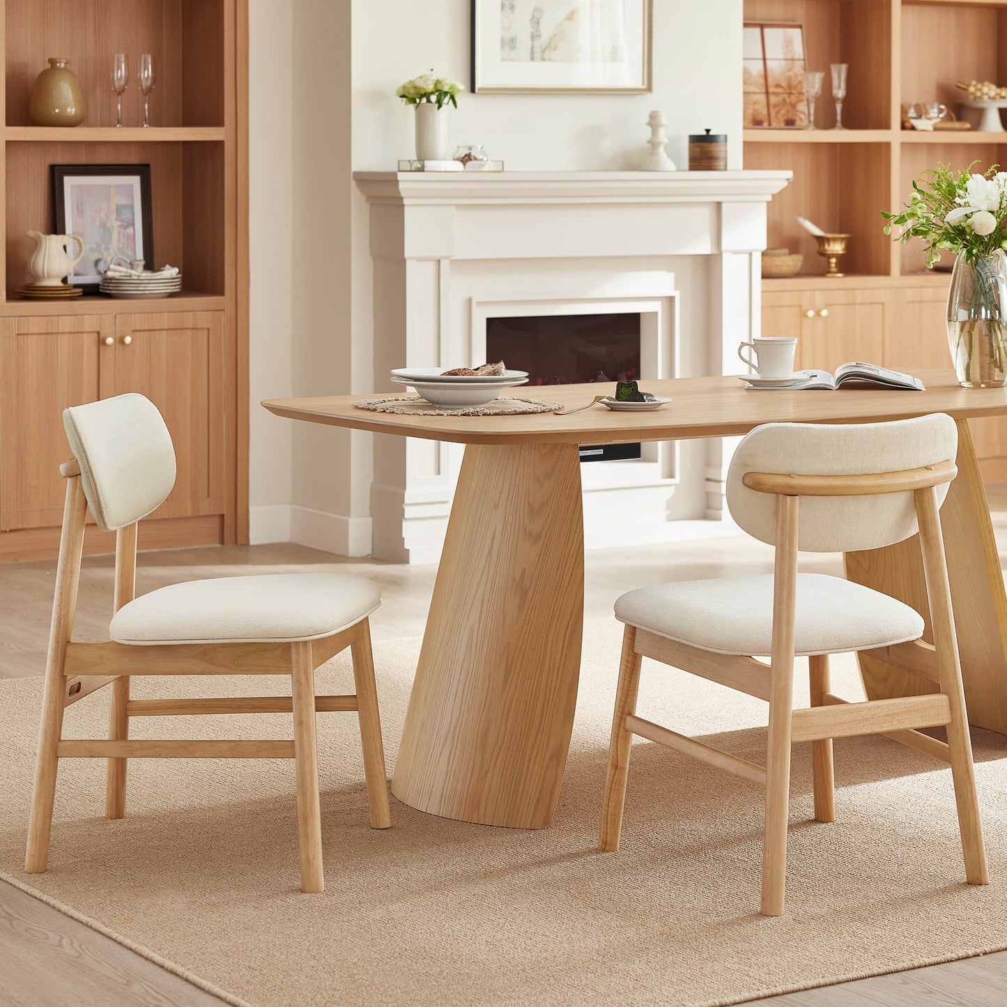 Modern Dining Chair Set of 2 with Sleek Design