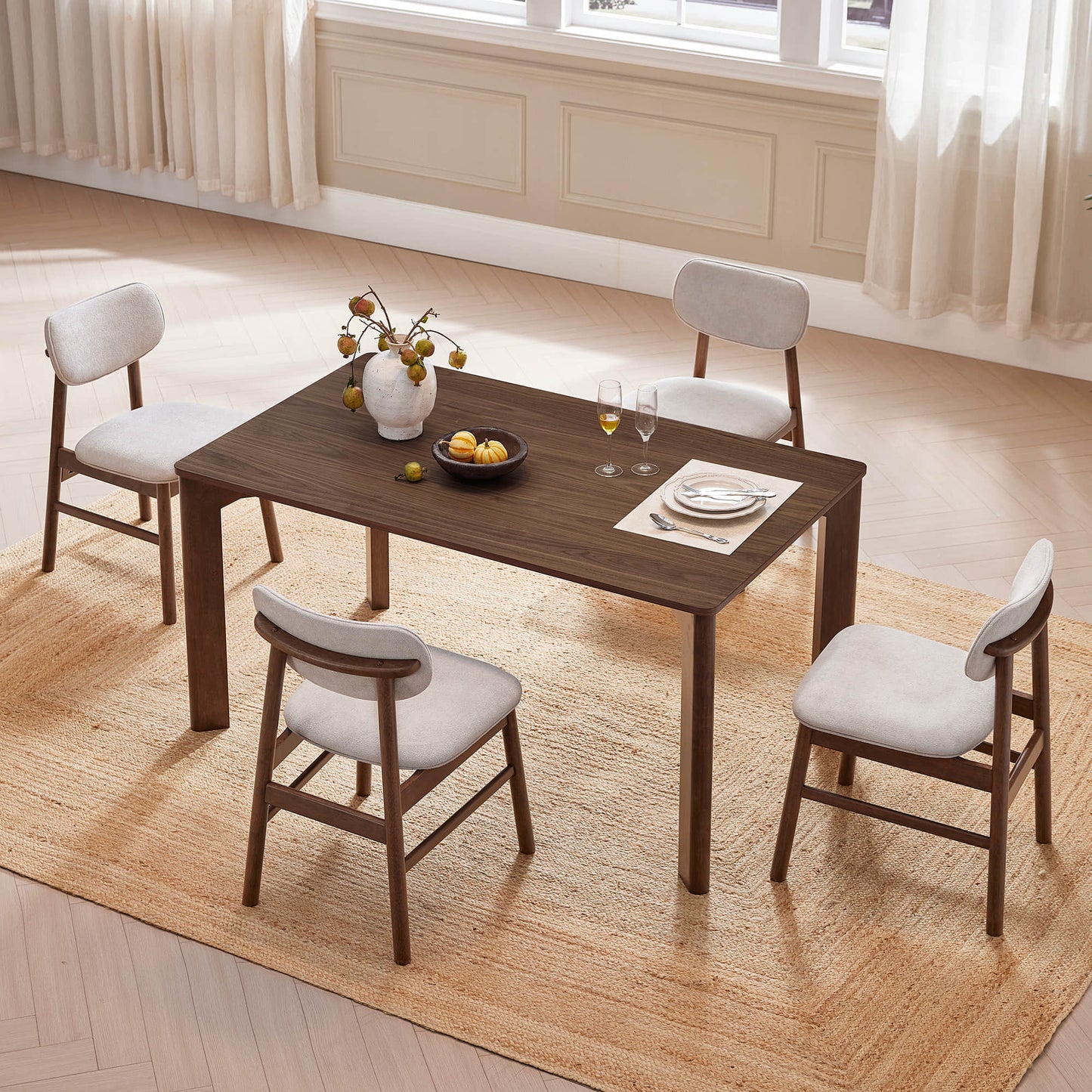 Modern Dining Chair Set of 2 with Sleek Design
