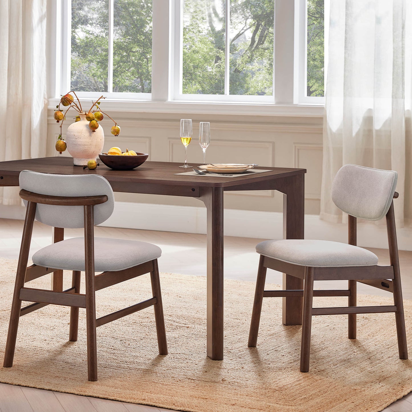 Modern Dining Chair Set of 2 with Sleek Design