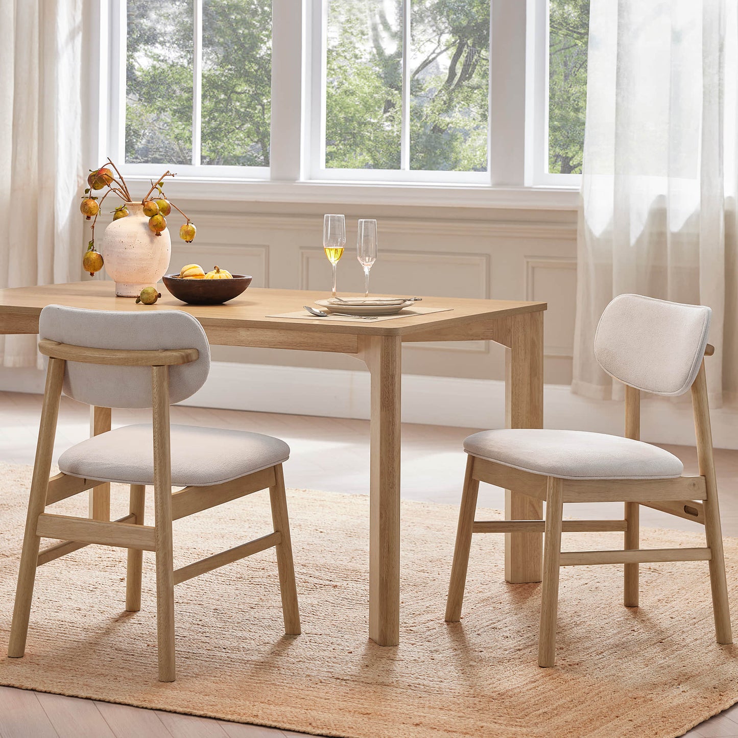 Modern Dining Chair Set of 2 with Sleek Design