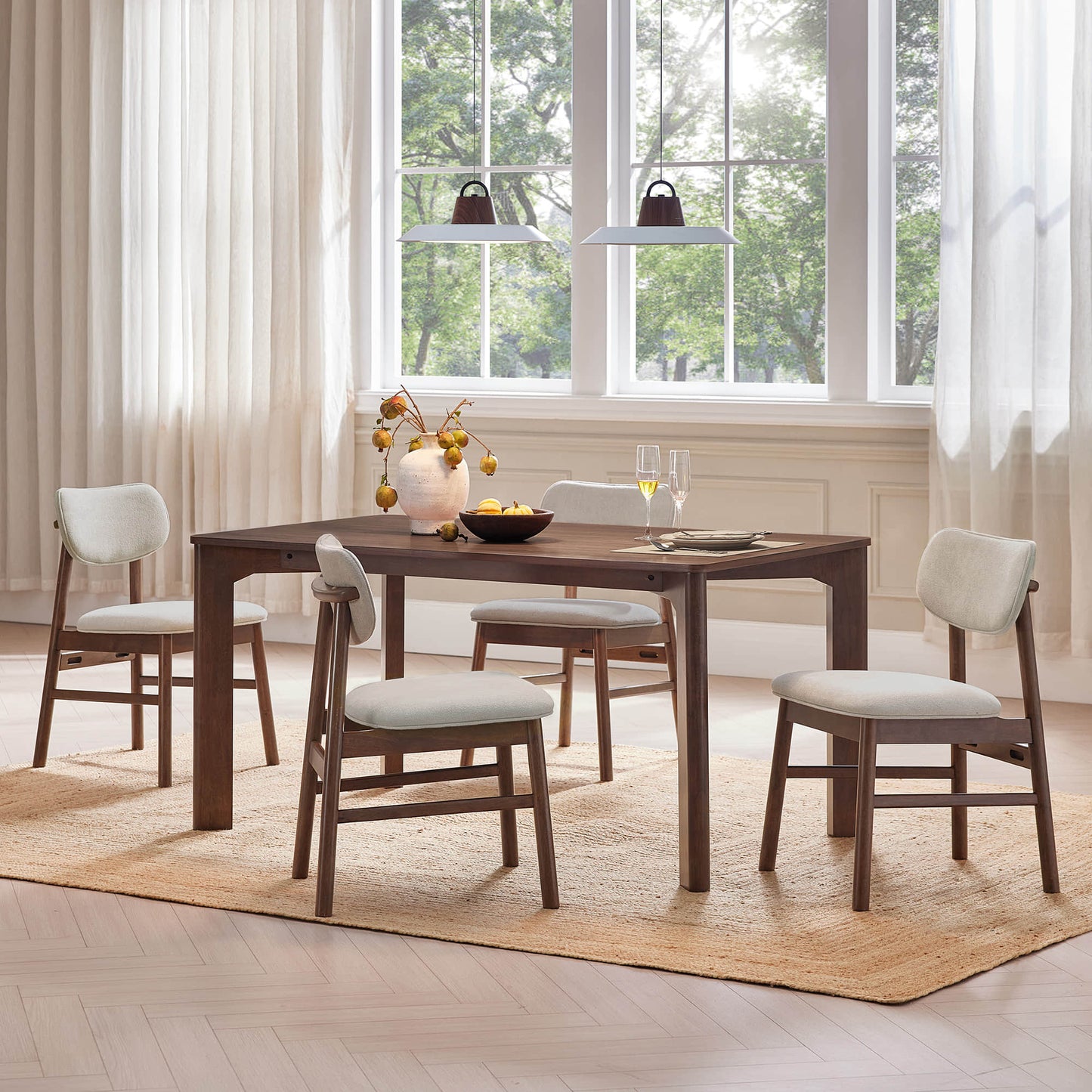 Modern Dining Chair Set of 2 with Sleek Design