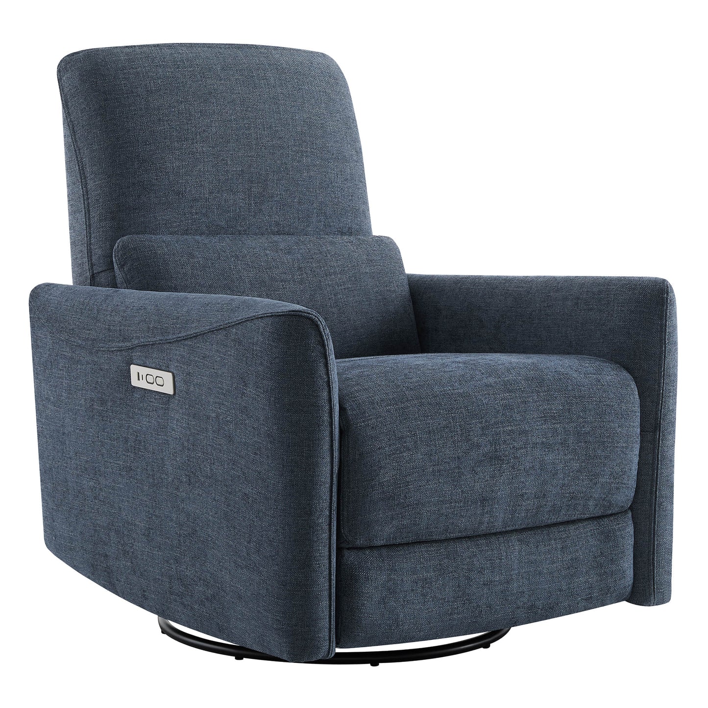 Modern Power Swivel Glider Recliner with Adjustable Headrest