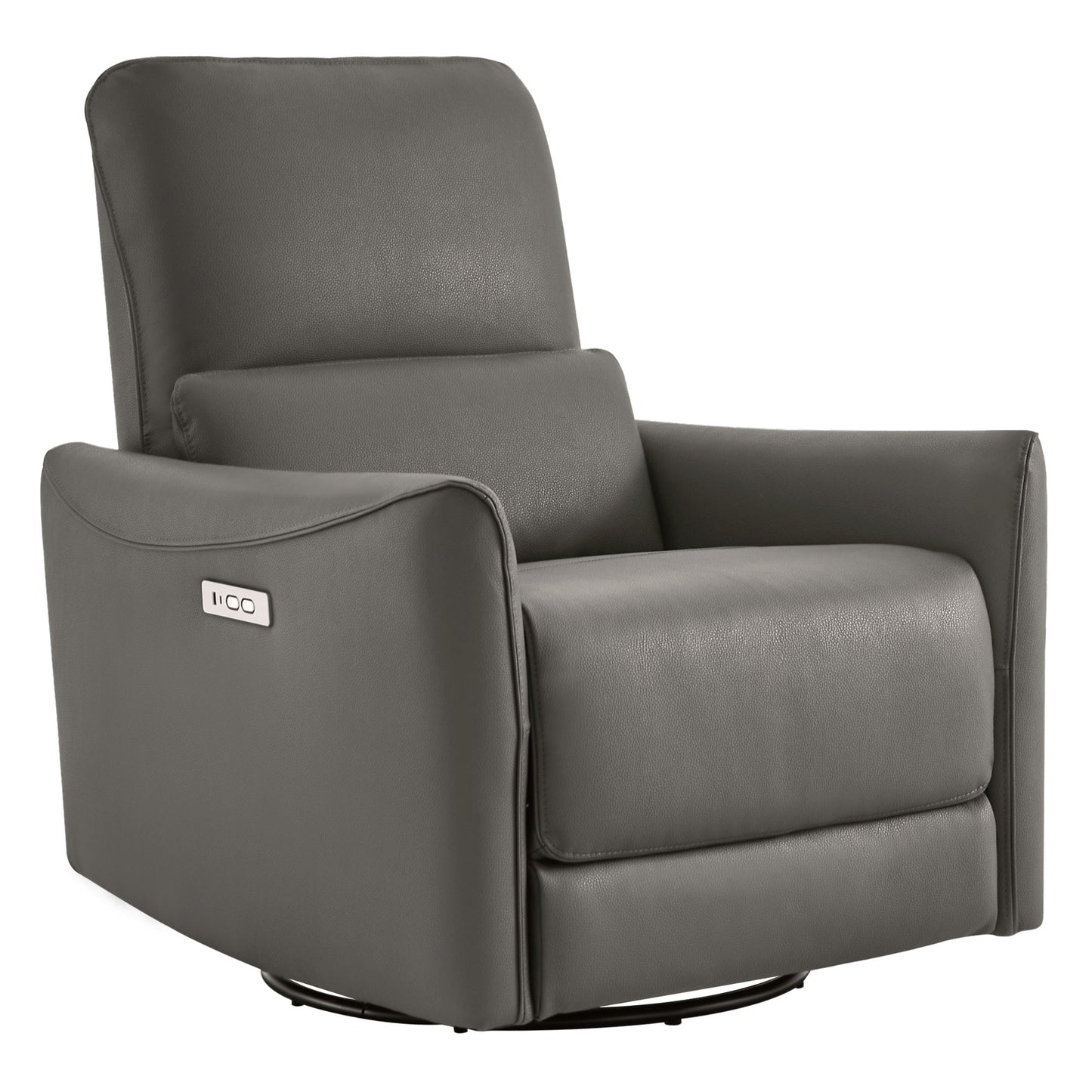 Modern Power Swivel Glider Recliner with Adjustable Headrest