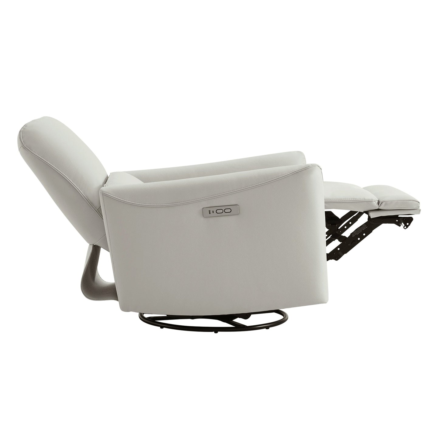 Modern Power Swivel Glider Recliner with Adjustable Headrest