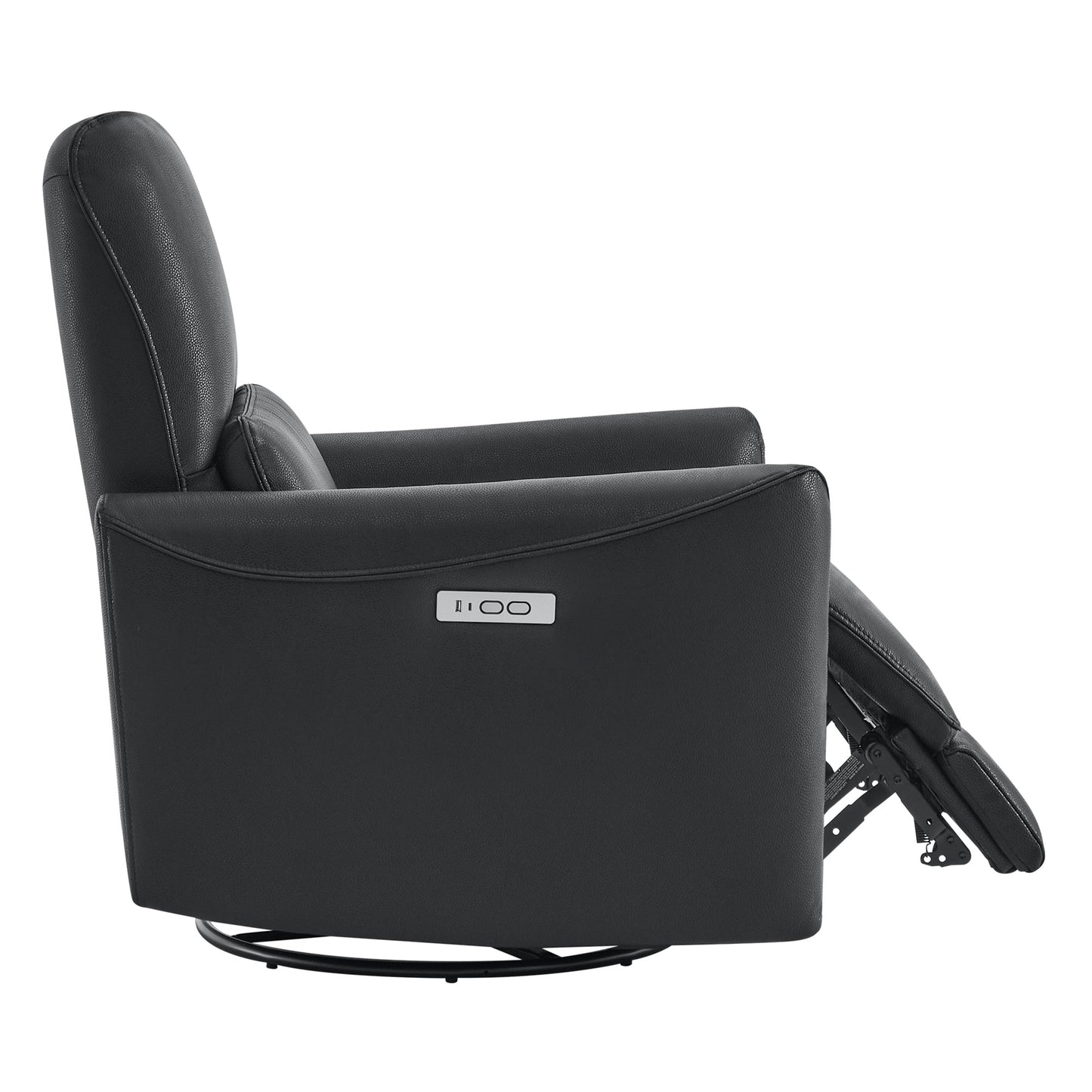 Modern Power Swivel Glider Recliner with Adjustable Headrest