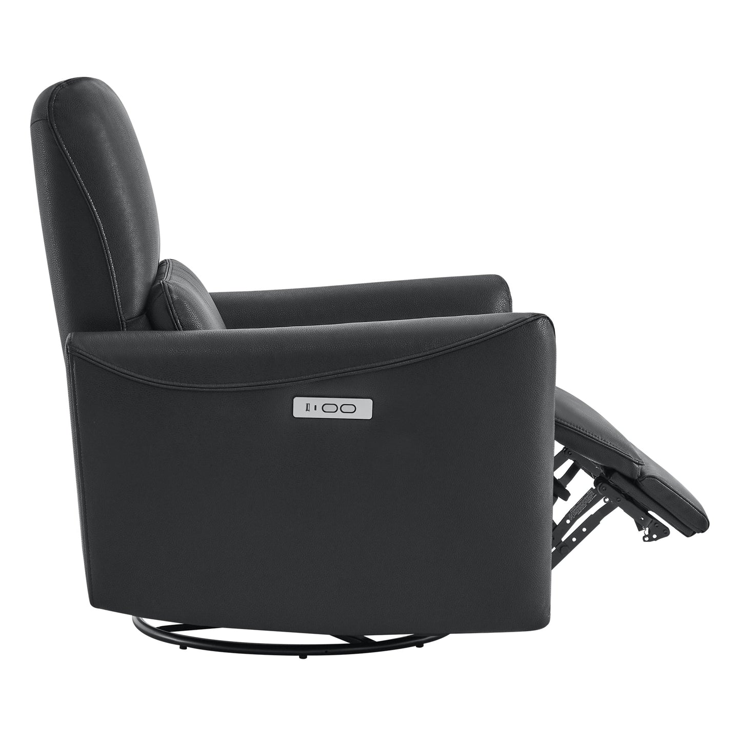 Modern Power Swivel Glider Recliner with Adjustable Headrest