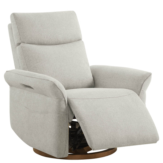 Modern Power Swivel Glider Recliner with Lumbar Support
