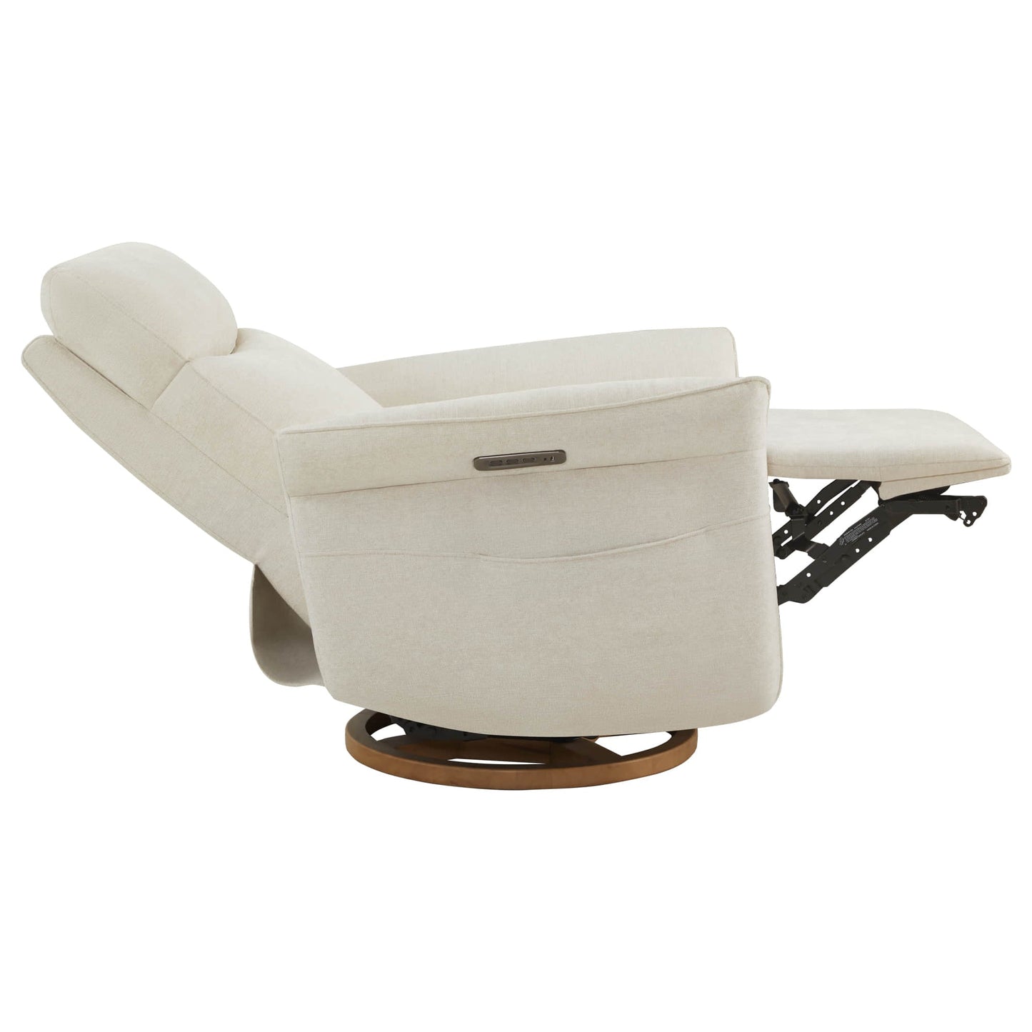Modern Power Swivel Glider Recliner with Lumbar Support