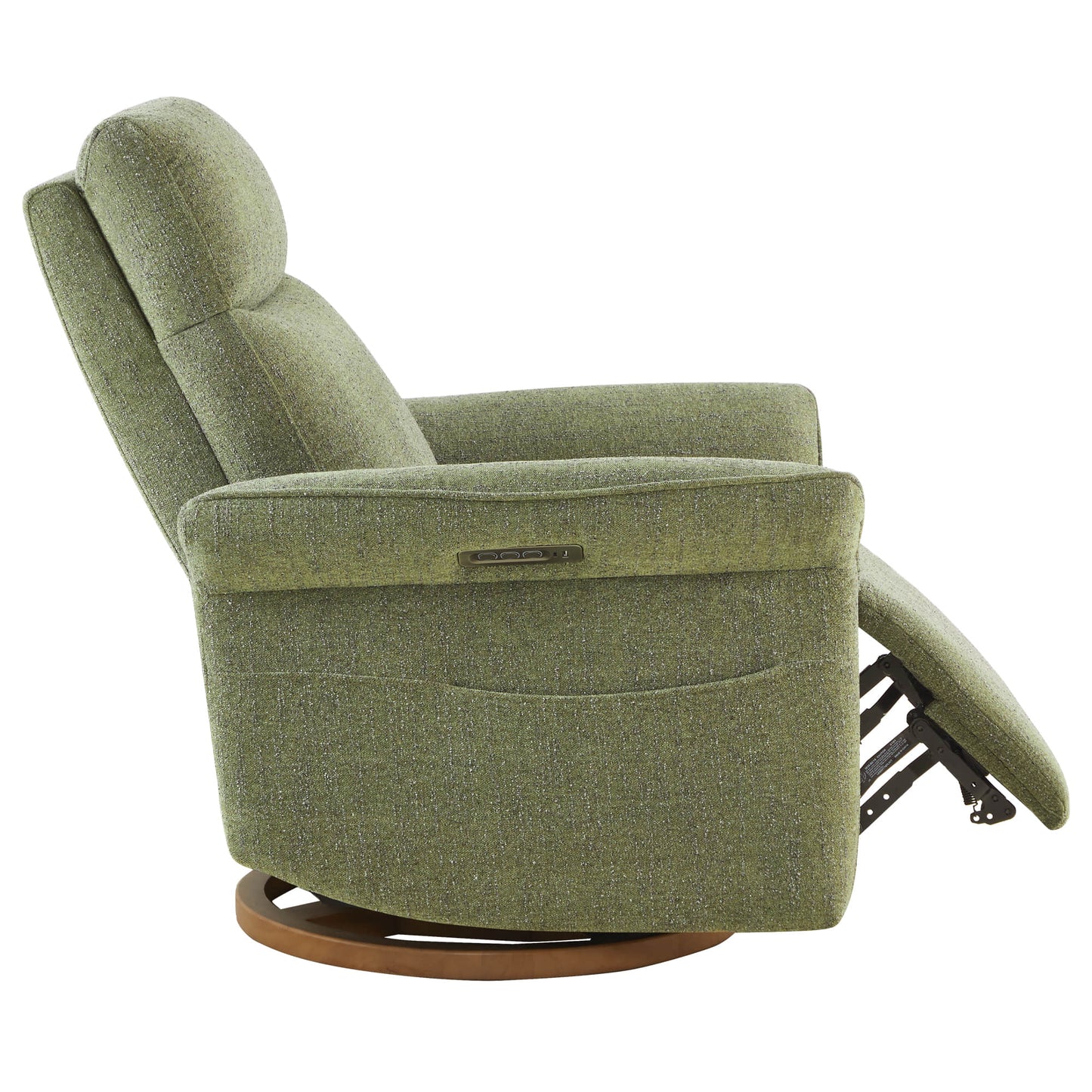 Modern Power Swivel Glider Recliner with Lumbar Support