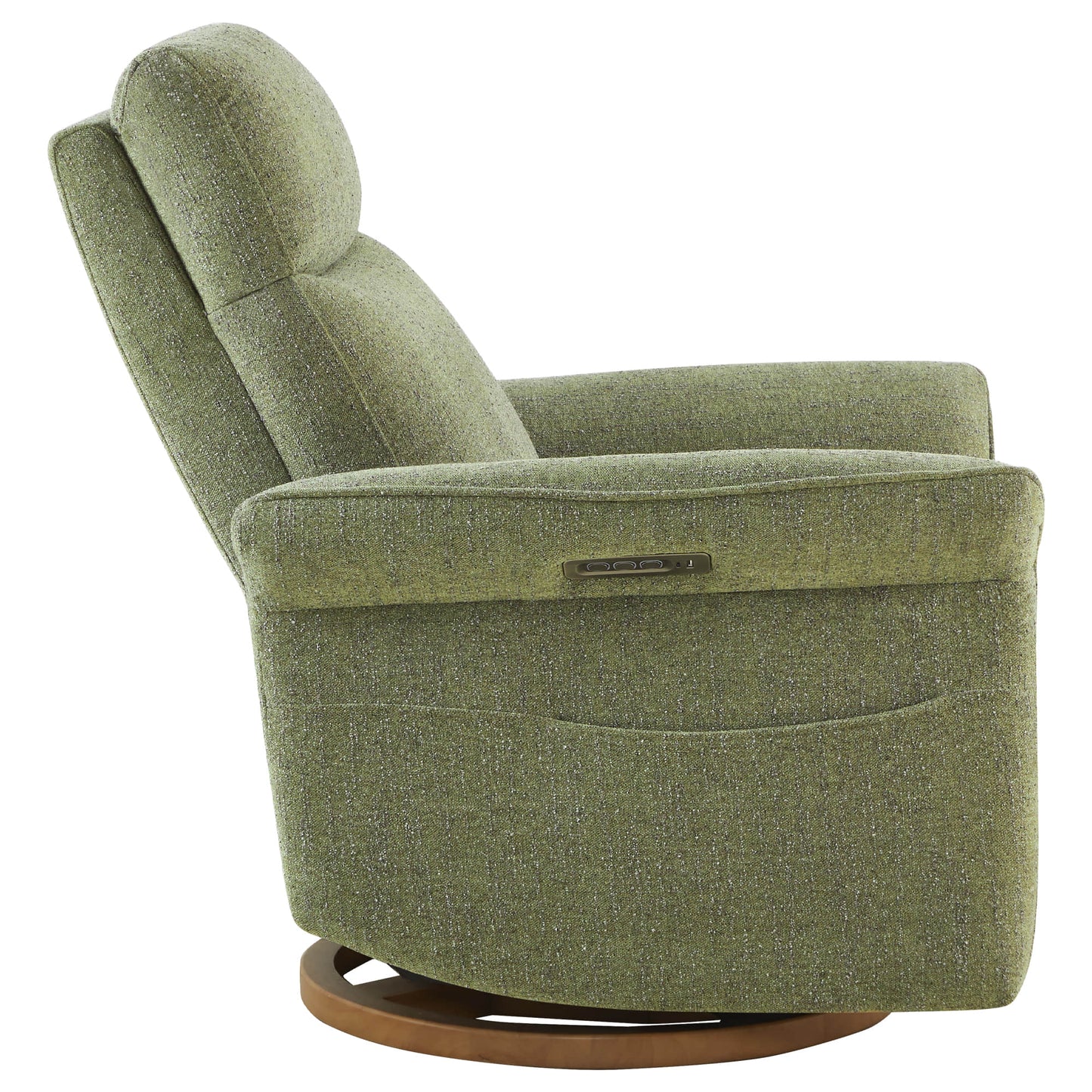 Modern Power Swivel Glider Recliner with Lumbar Support