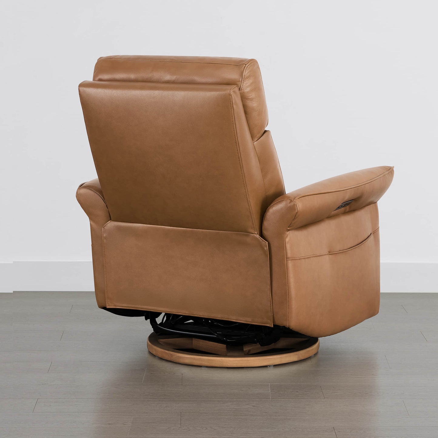 Modern Power Swivel Glider Recliner with Lumbar Support