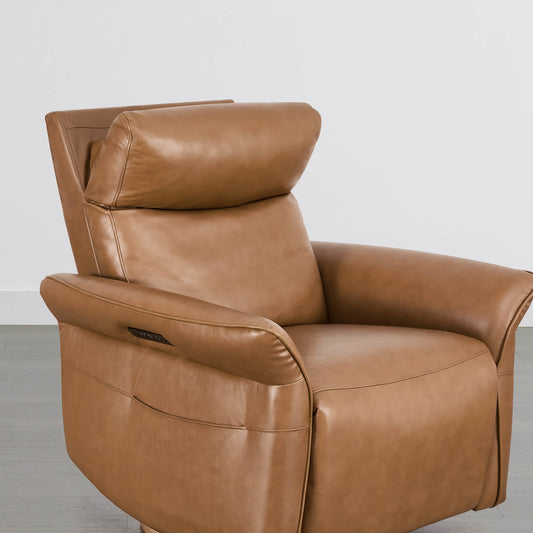 Modern Power Swivel Glider Recliner with Lumbar Support