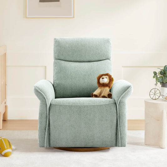 Modern Power Swivel Glider Recliner with Lumbar Support