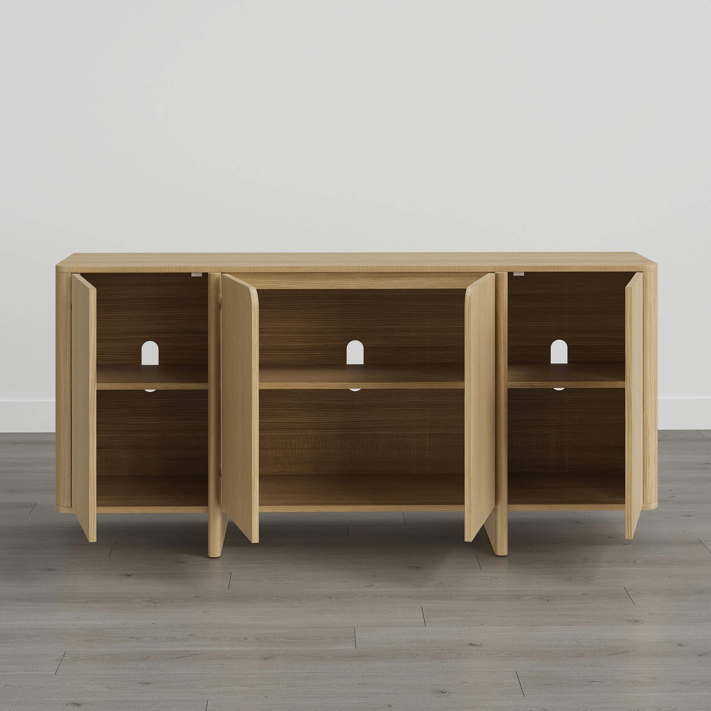 Modern Sideboard in 67” with Multi-Zone Design