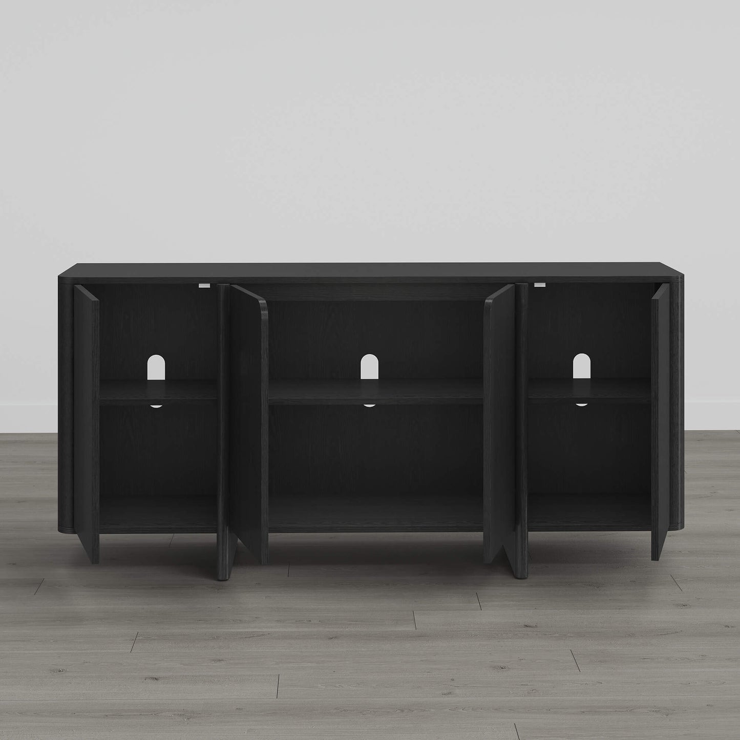 Modern Sideboard in 67” with Multi-Zone Design