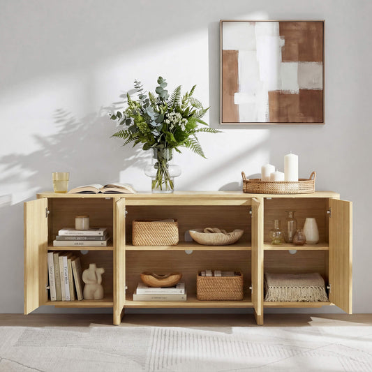 Modern Sideboard in 67” with Multi-Zone Design