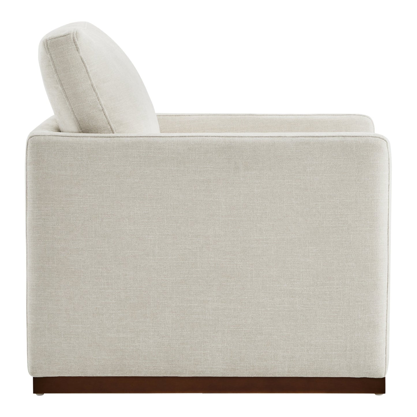 Modern Swivel Accent Chair with Curved Back Design