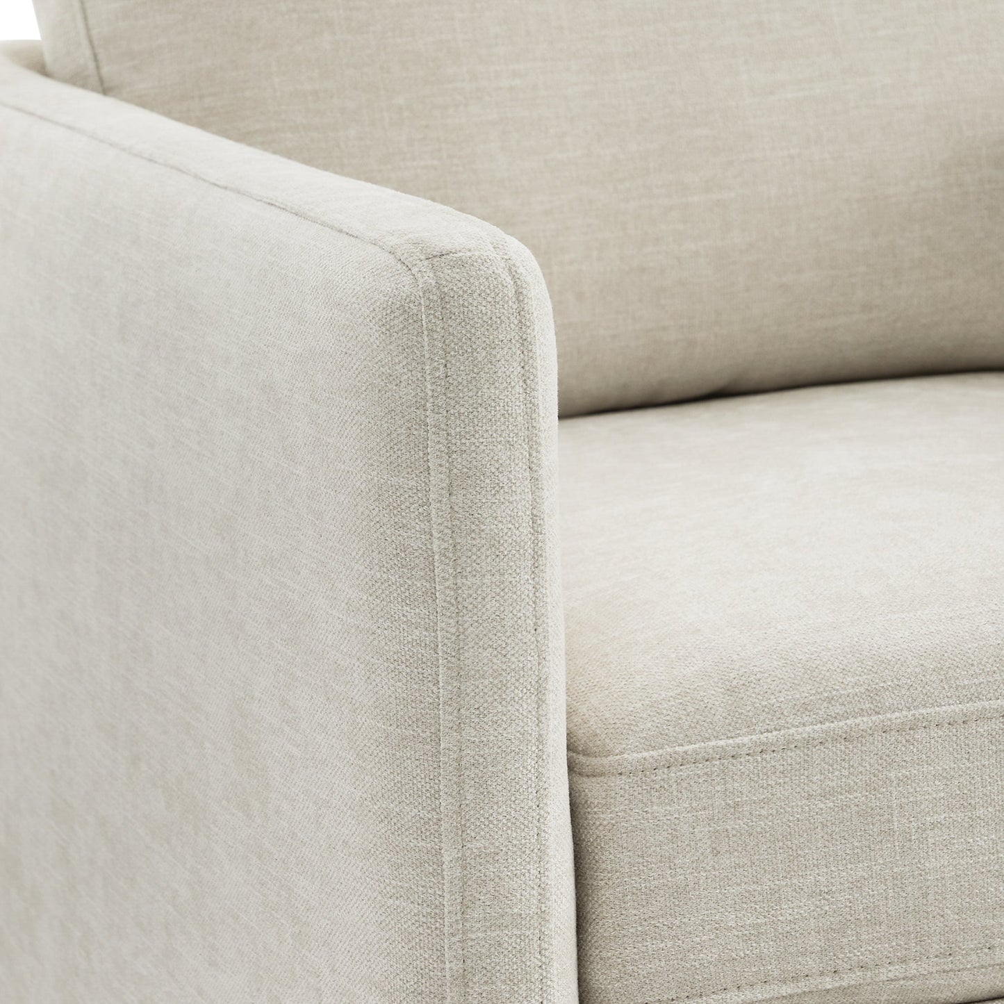 Modern Swivel Accent Chair with Curved Back Design