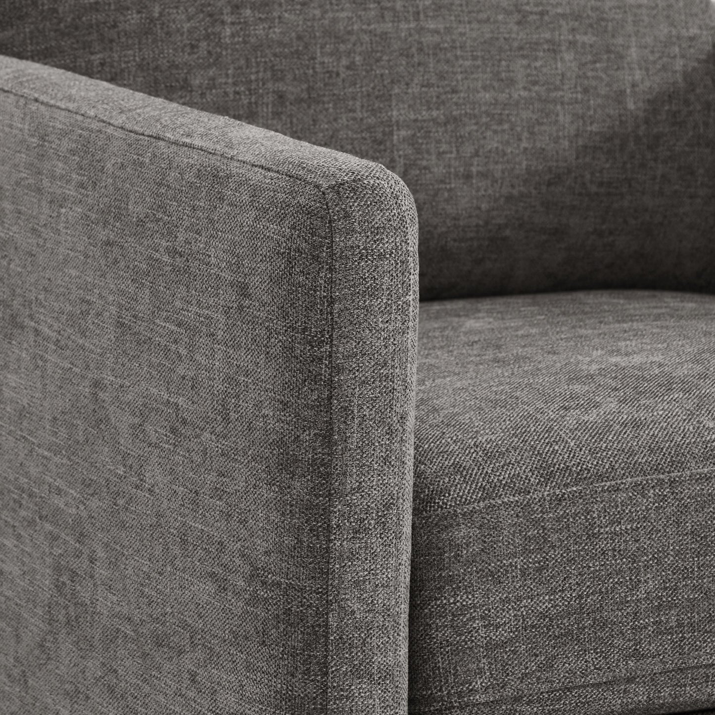 Modern Swivel Accent Chair with Curved Back Design