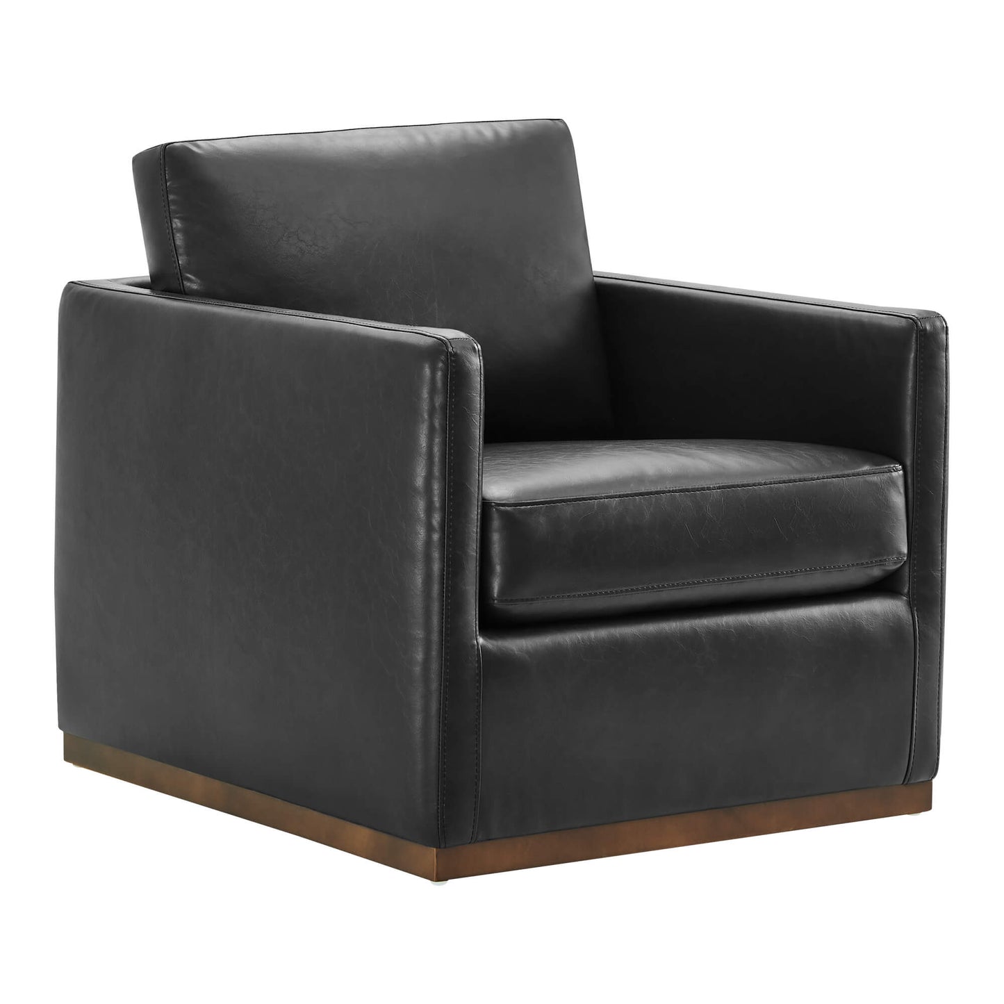 Modern Swivel Accent Chair with Curved Back Design