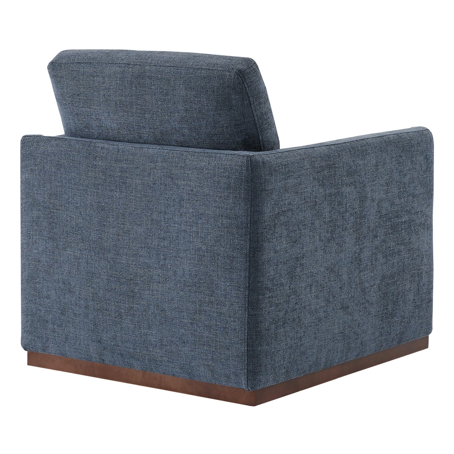 Modern Swivel Accent Chair with Curved Back Design